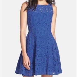 dry cleaned BB dakota renley lace flare dress